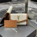 YSL Uptown Chain Bag White