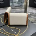 YSL Uptown Chain Bag White - Image 3