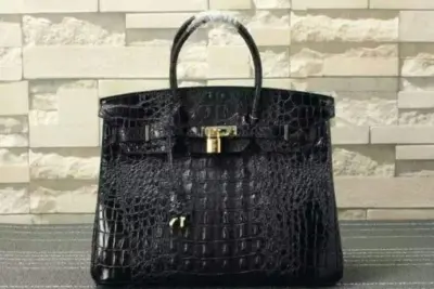 Hermes Birkin Bag Crocodile Black