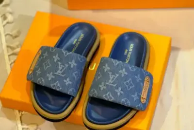 LV Slipper Blue
