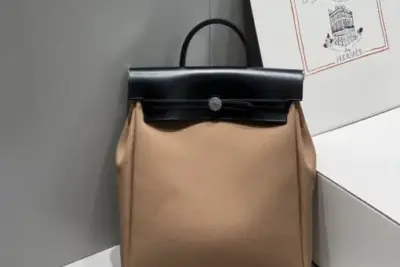 Hermes Herbag A Dos Zip Backpack Brown