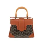 Goyard Pre-Owned Goyardine Saigon PM satchel Brown