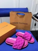 LV Slipper Hot Pink - Image 3