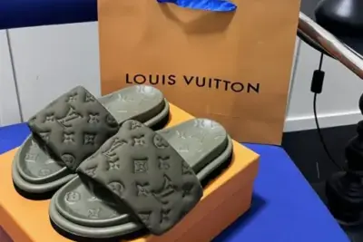 LV Slipper Moss Green