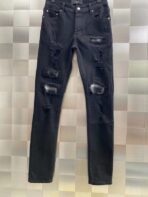 AMIRI MX1 Distressed-Effect Skinny Jeans Black