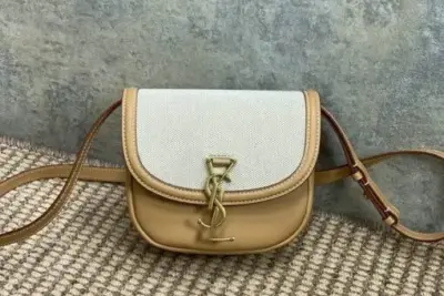 YSL Kaia Mini Bag Beige & White
