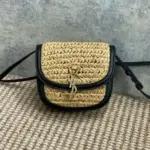 YSL Kaia Mini Bag Brown & White