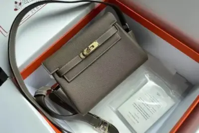 Hermes Kelly Messenger Bag Dark Brown