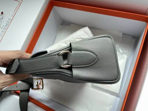 Hermes Kelly Messenger Bag Anvil Gray - Image 3