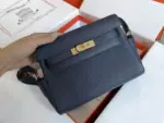 Hermes Kelly Messenger Bag Navy Blue