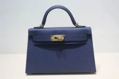 Hermès Kelly Mini Sellier Handbag Blue