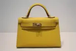 Hermès Kelly Mini Sellier Handbag Jaune Ambre
