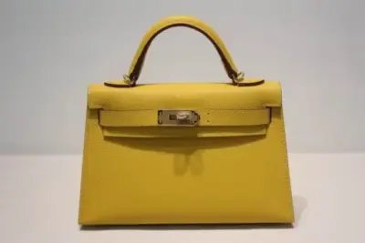 Hermès Kelly Mini Sellier Handbag Jaune Ambre