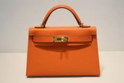 Hermès Kelly Mini Sellier Handbag Orange