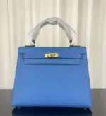 Hermes Kelly Bag Deep Lite Blue