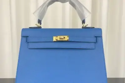 Hermes Kelly Bag Deep Lite Blue