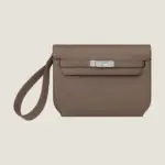 Hermès Kelly Depeches 25 Pouch Dark Beige