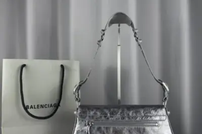 Balenciaga Le Cagole Bag Silver