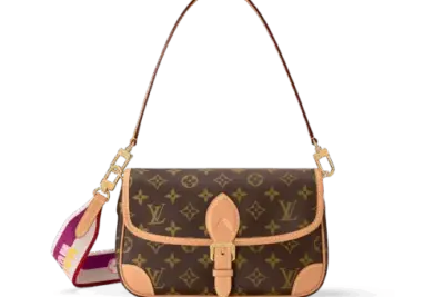 LV Diane Bag Fuchsia Brown