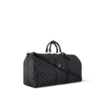 LV Keepall Bandoulière 55 Bag Black - Image 2
