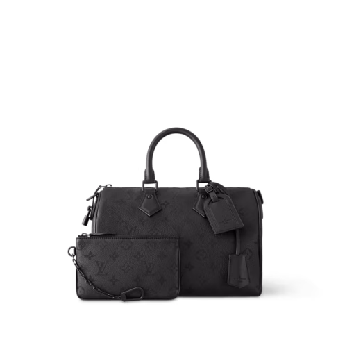 LV Speedy P9 Bandoulière 30 Ultra Black - Image 2