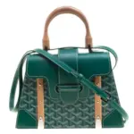Goyard Pre-Owned Goyardine Saigon PM satchel Green