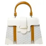 Goyard Pre-Owned Goyardine Saigon PM satchel White