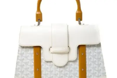 Goyard Pre-Owned Goyardine Saigon PM satchel White