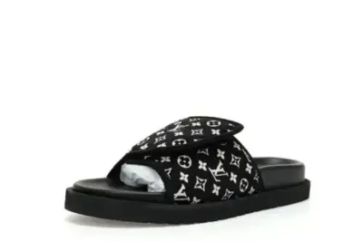 LV Monogram Slipper Black