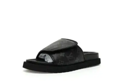 LV Monogram Paseo Flat Comfort Sandal Black