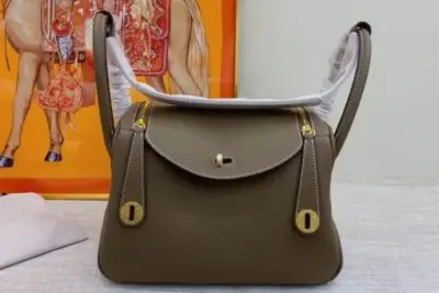 Hermes Lindy Small Bag Dark Brown