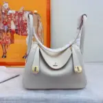 Hermes Lindy Small Bag White