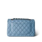 Chanel Classic Double Flap Bag  Light Blue - Image 3