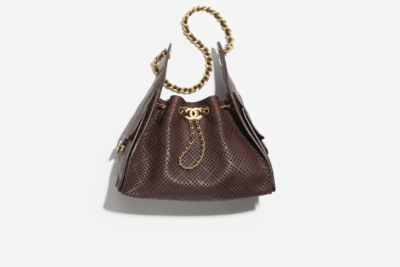 CHANEL 25 Small Handbag Dark Brown