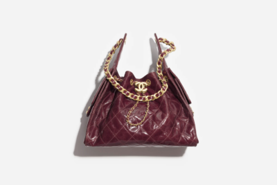 CHANEL 25 Small Handbag Burgundy