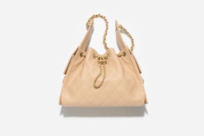 CHANEL 25 Small Handbag Beige