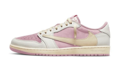 Travis Scott Jordan 1 Low Sail Shy Pink