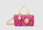 LV Nano Speedy Bag Fuchsia Denim