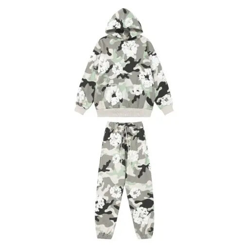 Denim Tears Cotton Wreath Tracksuit White Camo
