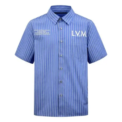 LV Short-Sleeved Shirt Cotton Poplin
