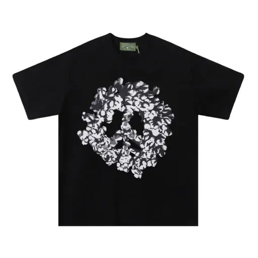 Denim Tears Monogram Print T Shirt Black