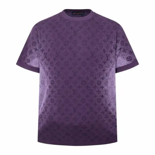 LV Monogram Jacquard Short-Sleeved Crewneck T-Shirt