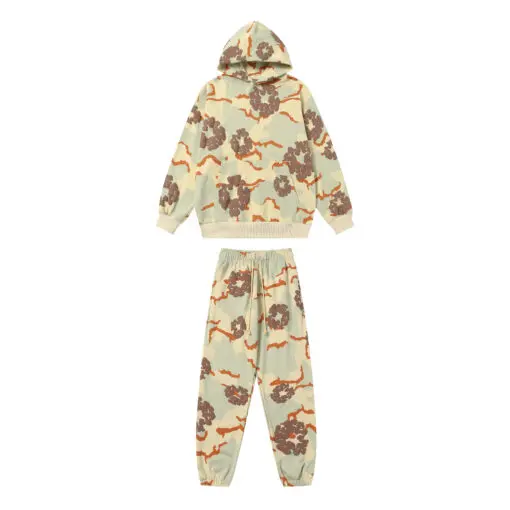 Denim Tears Cotton Wreath Tracksuit Tan Camo