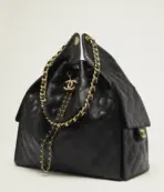 Chanel Medium Handbag Black - Image 3