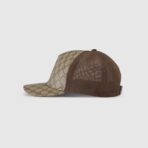 Monogram-Pattern Cotton-Canvas Baseball Cap Beige/ Brown - Image 2