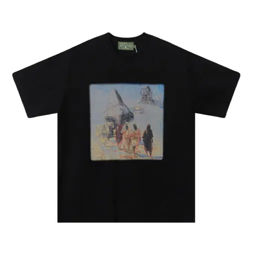 Denim Tears Graphic Print T Shirt Black