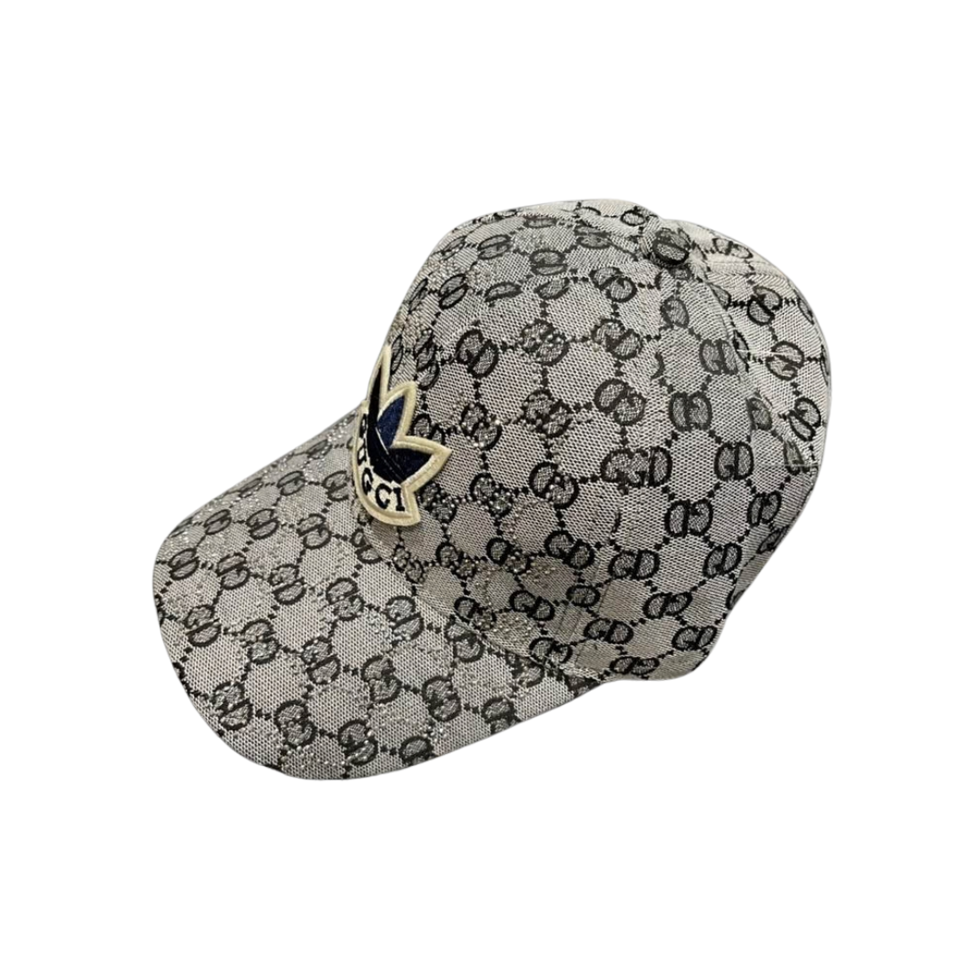 Deluxeside-2026-01-19T164409.596.png Pattern Denim Baseball Cap Light Gray - Image 1