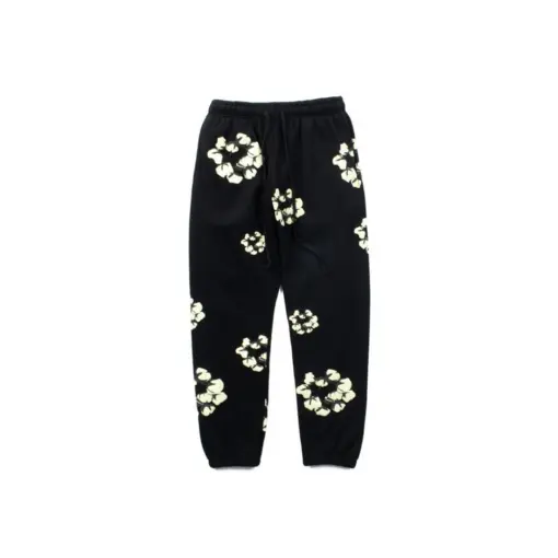Denim Tears Black Sweatpant Floral Print