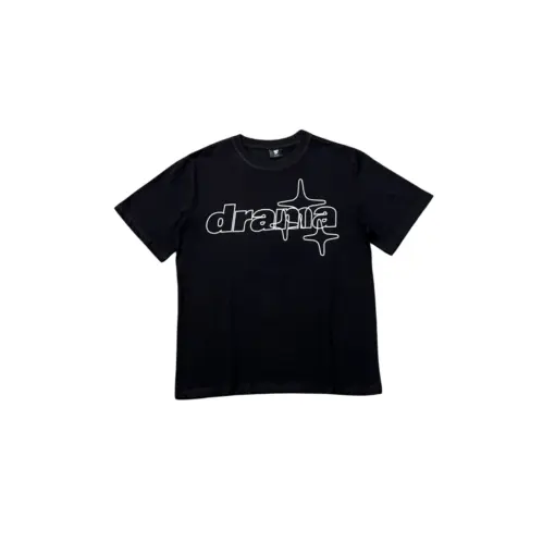 Denim Tears Drama Logo T Shirt Black