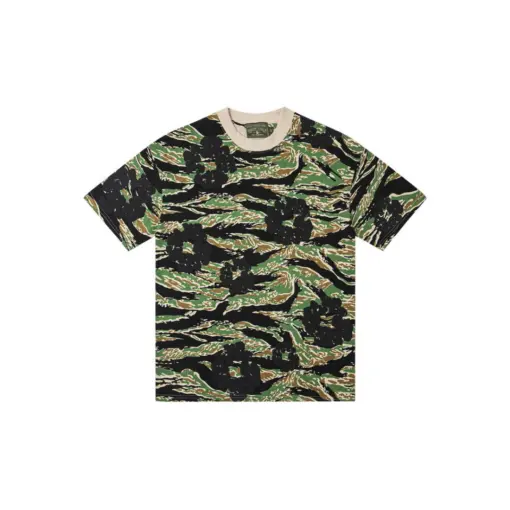 Denim Tears White Floral Monogram T Shirt Camouflage Forest Green